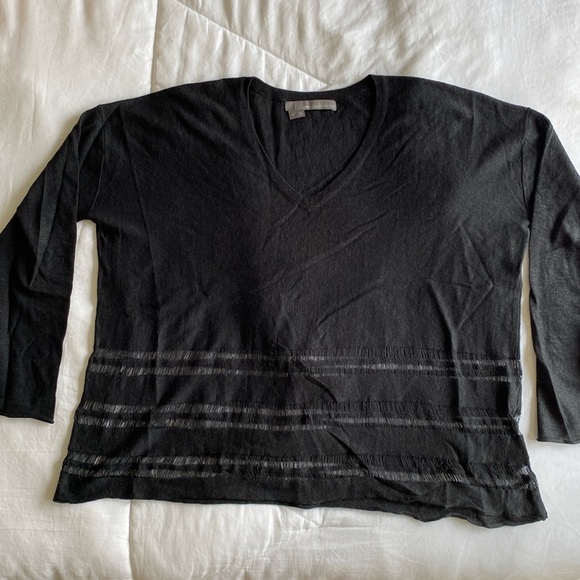 360 Cashmere black v-neck sweater - Picture 6 of 10